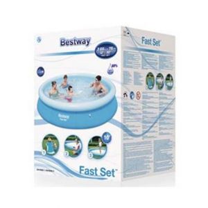 Bestway Fast Set Inflatable Round Ground Swimming pool 12 ft - 57273 (PX-10660)
