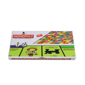 Planet X Monopoly With Snakes & Ladders 2In1 Board Game (PX-10787)