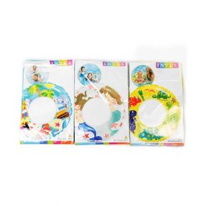 Intex Inflatable Cartoon Float Transparent Swimming Tube Rings 24 inches - 59242 (PX-10807)