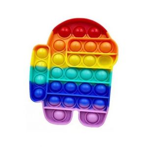 Planet X Fidget Rainbow Spaceman Pop Bubble Toy For Kid's (PX-11004)