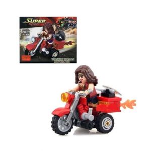 Planet X Wonder Women With Motorcycle Building Block Set For Kid's (PX-11191)