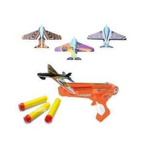 Planet X Aircraft Catapult Soft Bullet Gun With 3 Plan (PX-11182)