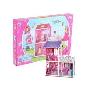 Planet X Creative Fashion Villa Doll House With Doll & Furniture (PX-11343)