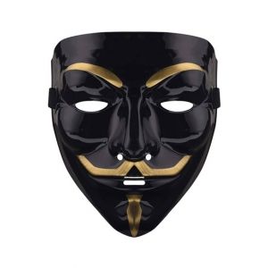 Planet X Iconic V For Vendetta Mask Black & Gold (PX-11365)