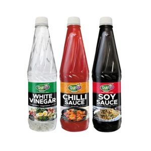 Q&N Flavors White Vinegar/Chilli Sauce/Soy Sauce 770ml - Pack Of 3