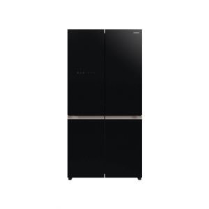 Hitachi 4 Door French Bottom Freezer Refrigerator 20 Cu Ft Glass Black (R-WB640VF)