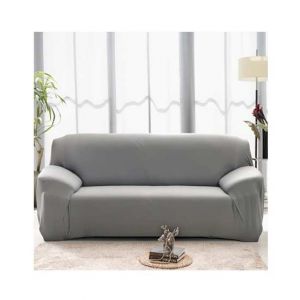 Rainbow Linen Jersey Sofa Cover 5 Seater Light Grey