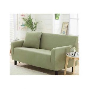 Rainbow Linen Jersey Sofa Cover 7 Seater Light Green