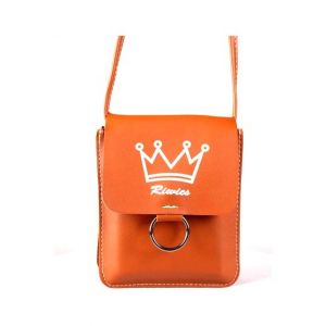 Rangoon Crown Mobile Pouch Bag For Women Brown