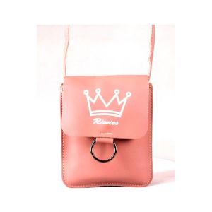 Rangoon Crown Mobile Pouch Bag For Women Pink