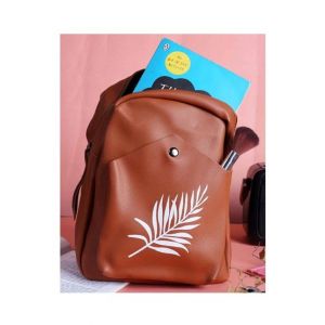Rangoon Leaf Mini Backpack For Women Brown