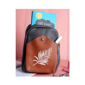 Rangoon Leaf Mini Backpack For Women Grey/Brown