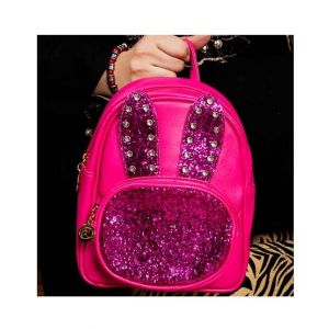 Rangoon Rabbit Mini Backpack For Women Shocking Pink