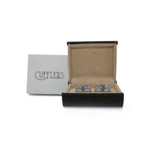 Cufflers Novelty Rectangle Crystal Cufflinks With Free Gift Box CU-2005