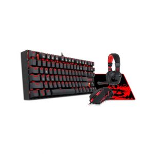 Redragon 4 in 1 Combo Gaming Keyboard Mouse Headset and Pad (K552-BB)