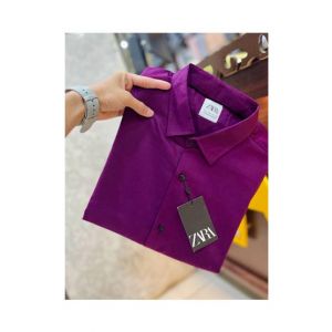 RG Shop Formal and Casual Shirt For Men Purple