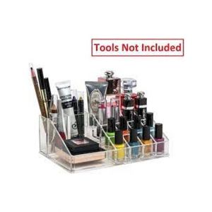 RG Shop Double Layers Makeup Organizers With Compartments