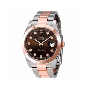 Rolex Datejust 41 Men's Watch Rose Gold (126301CHDO)