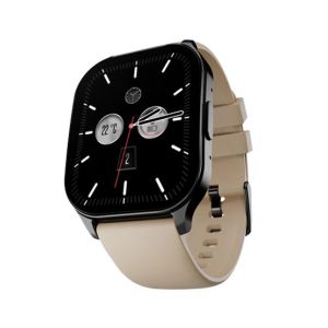 Ronin Smart Watch With Black Dial (R-07)-Pale Brown