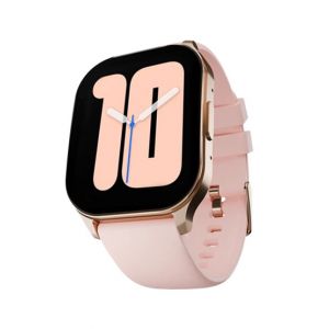 Ronin Smart Watch With Golden Dial (R-07)-Pink