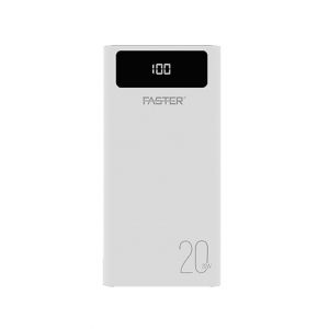 Faster Qualcomm Quick Charge 3.0 PD-20W 20000 mAh Power Bank White (S20-PD)