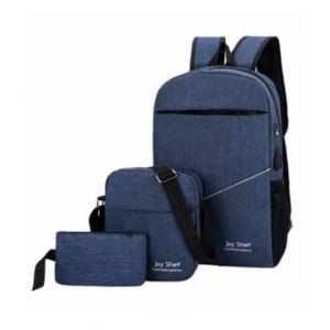 Saad Collection 3 in 1 Laptop Handbag & Backpack Blue (0053)