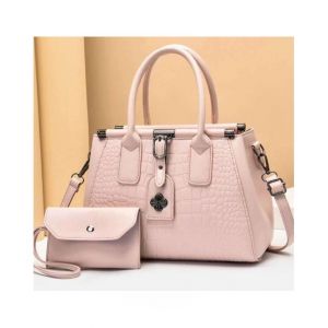 Saad Collection Handbag With Pouch For Women Pink (0059)