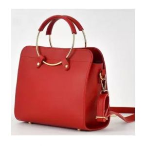 Saad Collection PU Leather Hand Bag For Women Red (0045)