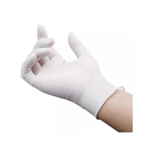 Safety Natural Rubber Disposable Gloves 100 pcs