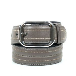 Sage Leather Belt For Men Grey (38076)-32