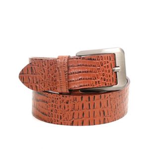 Sage Leather Belt For Men Mustard (420136)-32