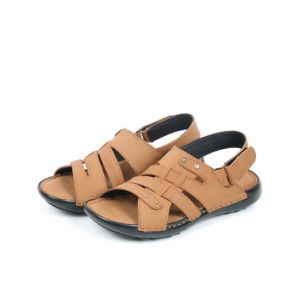 Sage Leather Casual Sandal For Men Mustard (330387)-39 - Euro