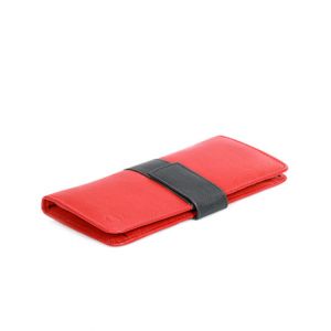 Sage Leather Clutch Bag For Women Red (35029)