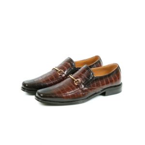 Sage Leather Formal Shoes For Men Brown (220066)-39 - Euro
