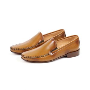 Sage Leather Formal Shoes For Men Mustard (210211)-44 - Euro