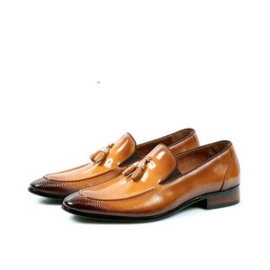 Sage Leather Formal Shoes For Men Tan (260064)-45 - Euro