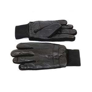 Sage Leather Gloves For Men Black (400028)-Large