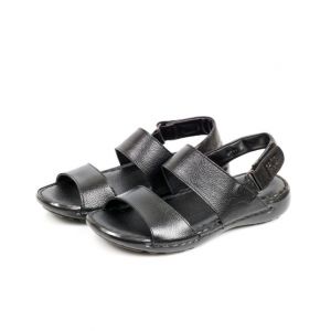 Sage Leather Sandal For Men Black (2872)-39 - Euro