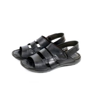 Sage Leather Sandal For Men Black (330385)-39 - Euro
