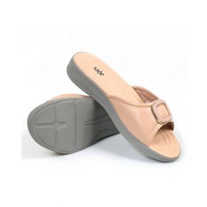 Sage Leather Slipper For Women Beige (840657)-37 - Euro