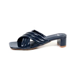 Sage Leather Slipper For Women Navy Blue (840620)-39 - Euro