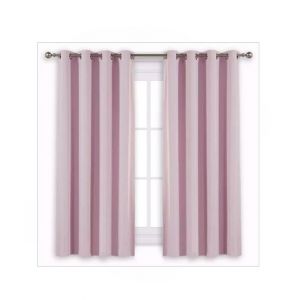 Sajid Zaib Velvet Jacquard Curtains 2 Pcs Pink