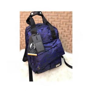 Sale Out Commando Print Backpack For Men Blue