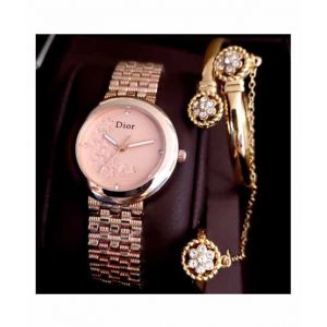 Sale Out Dior Jewellry Watch For Women Rose Gold (0343)