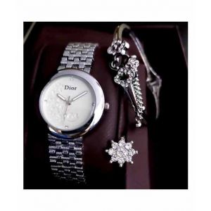 Sale Out Dior Jewellry Watch For Women Silver (0344)