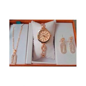 Sale Out Jewelry Watch Set For Women Rose Gold (0383)