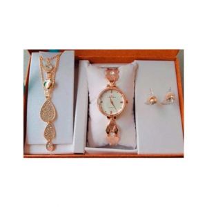 Sale Out Jewelry Watch Set For Women White (0380)