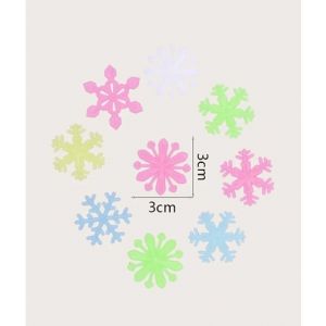 Sale Out Luminous Snowflake Wall Stickers Multi Colors 50Pcs
