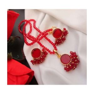 Sale Out Stone Locket Set For Women (0088)