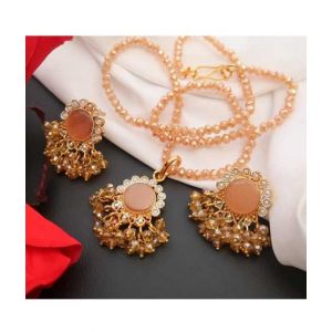 Sale Out Stone Locket Set For Women (0090)